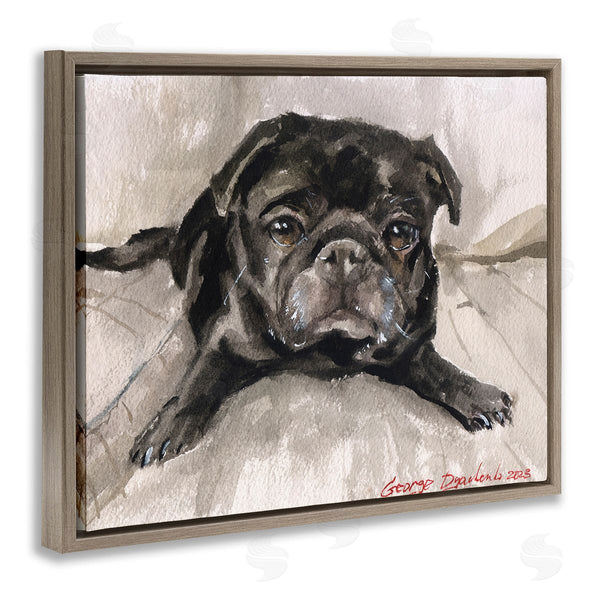 Stupell Industries George Dyachenko | Cozy Pug Relaxing Wall Art