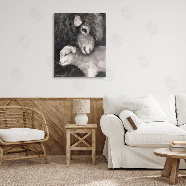 Stupell Industries George Dyachenko | Cuddling Sheep & Lamb Wall Art