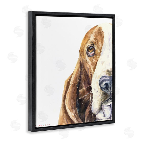 Stupell Industries George Dyachenko | Cute Basset Hound Pet Watercolor