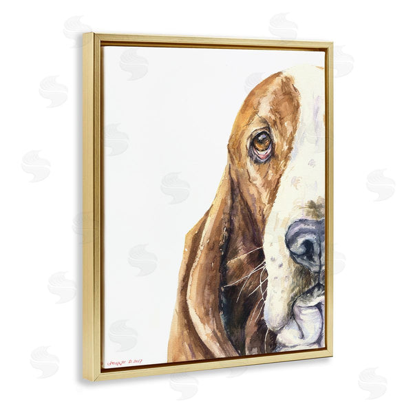Stupell Industries George Dyachenko | Cute Basset Hound Pet Watercolor