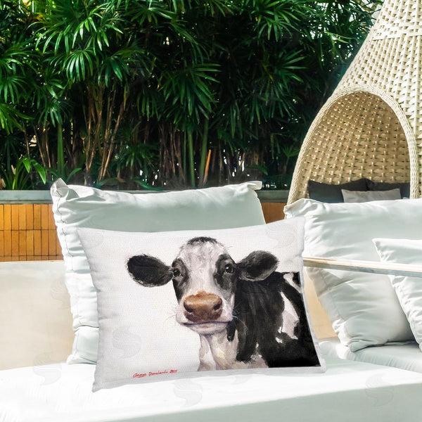 Stupell Industries George Dyachenko | Cute Cow With White Spots Printed Throw Pillow