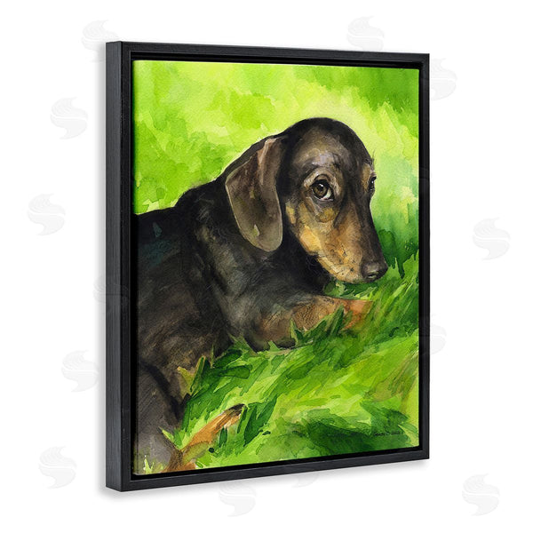 Stupell Industries George Dyachenko | Dachshund Relaxing In Grass Wall Art