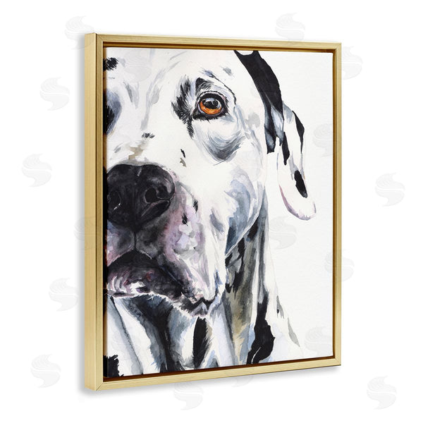 Stupell Industries George Dyachenko | Dalmatian Pet Dog Portrait Bold Spotted Dog