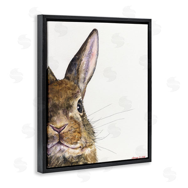 Stupell Industries George Dyachenko | Farm Rabbit Gaze Adorable Whiskered Animal