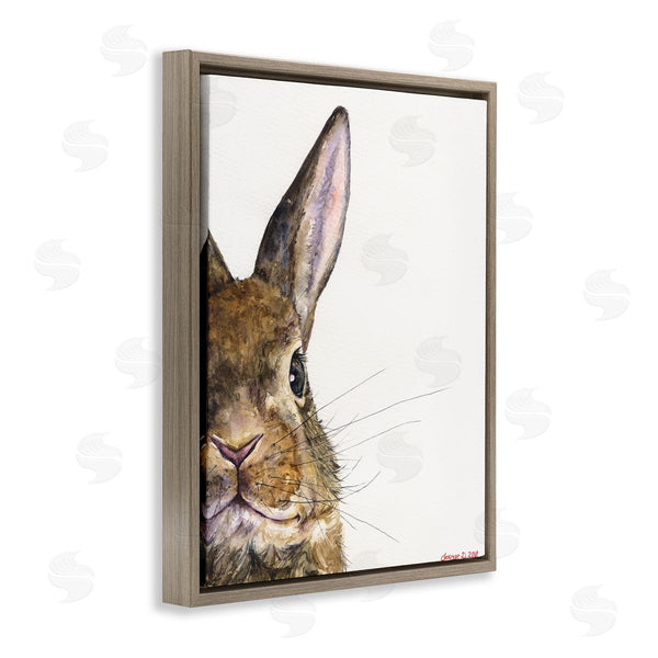 Stupell Industries George Dyachenko | Farm Rabbit Gaze Adorable Whiskered Animal