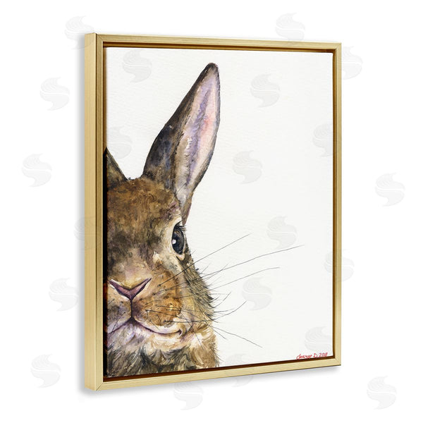 Stupell Industries George Dyachenko | Farm Rabbit Gaze Adorable Whiskered Animal
