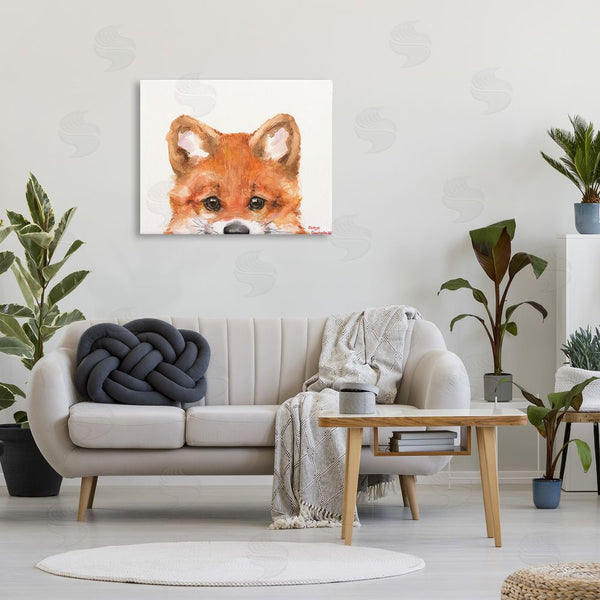 Stupell Industries George Dyachenko | Fox Cub Peeking Wall Art