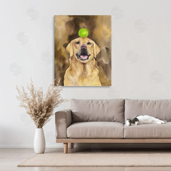 Stupell Industries George Dyachenko | Golden Retriever With Tennis Ball Wall Art