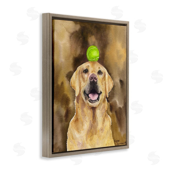 Stupell Industries George Dyachenko | Golden Retriever With Tennis Ball Wall Art