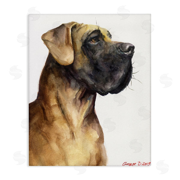 stupell industries George Dyachenko | Great Dane Pet Dog Portrait Strong Pose