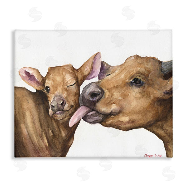 stupell industries George Dyachenko | Happy Cow Mother & Calf