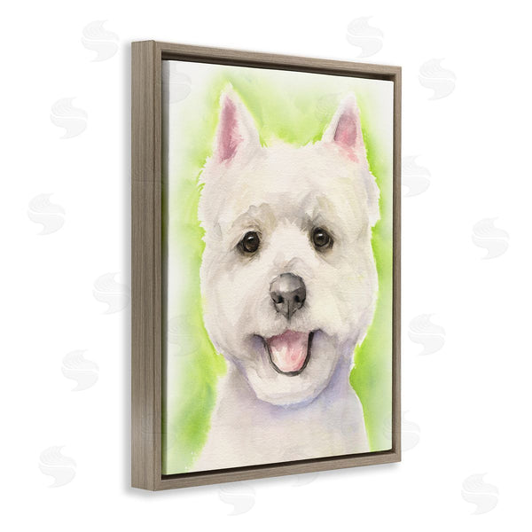 Stupell Industries George Dyachenko | Happy Smiling Westie Pet Dog In Grass