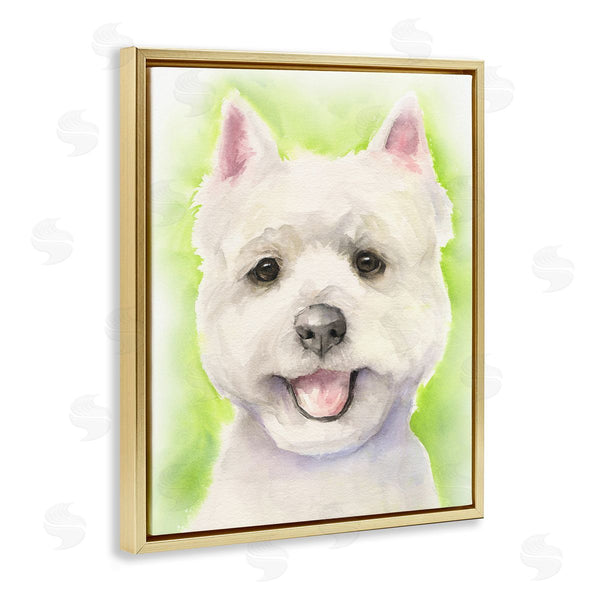 Stupell Industries George Dyachenko | Happy Smiling Westie Pet Dog In Grass
