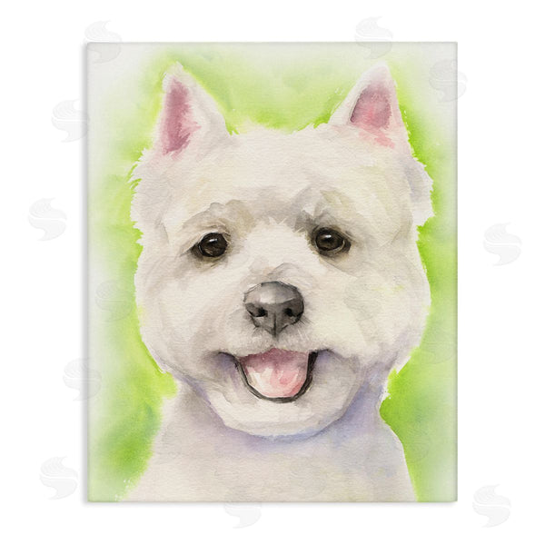 stupell industries George Dyachenko | Happy Smiling Westie Pet Dog In Grass