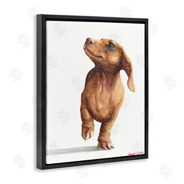 Stupell Industries George Dyachenko | Little Dachshund Dog Strutt Adorable Pet Portrait