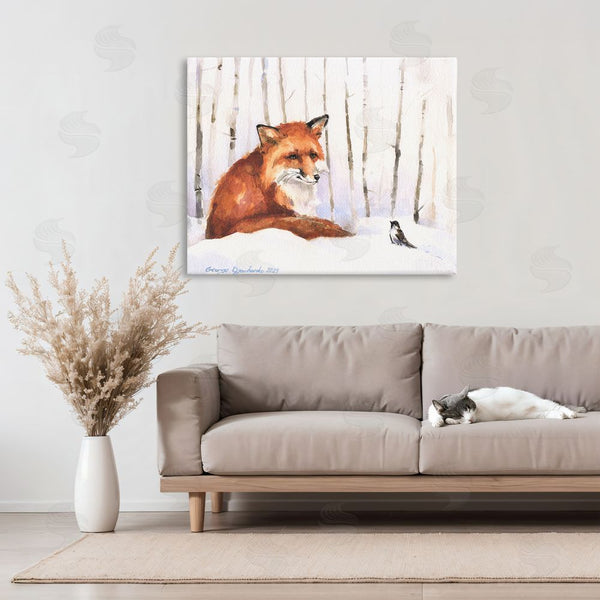 Stupell Industries George Dyachenko | Meeting Of Fox And Sparrow Wall Art
