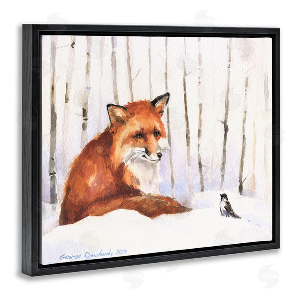Stupell Industries George Dyachenko | Meeting Of Fox And Sparrow Wall Art
