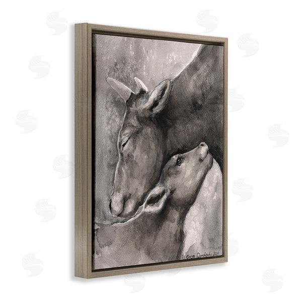 Stupell Industries George Dyachenko | Mother Cow & Calf Wall Art
