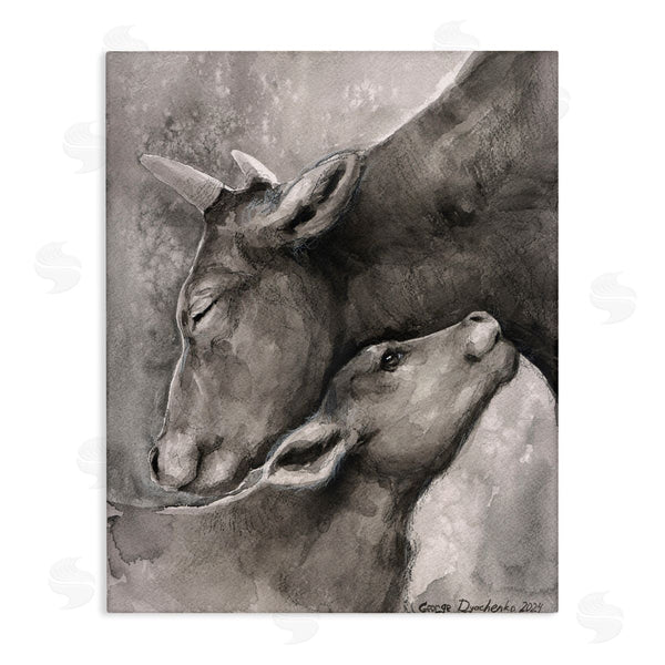 stupell industries George Dyachenko | Mother Cow & Calf Wall Art
