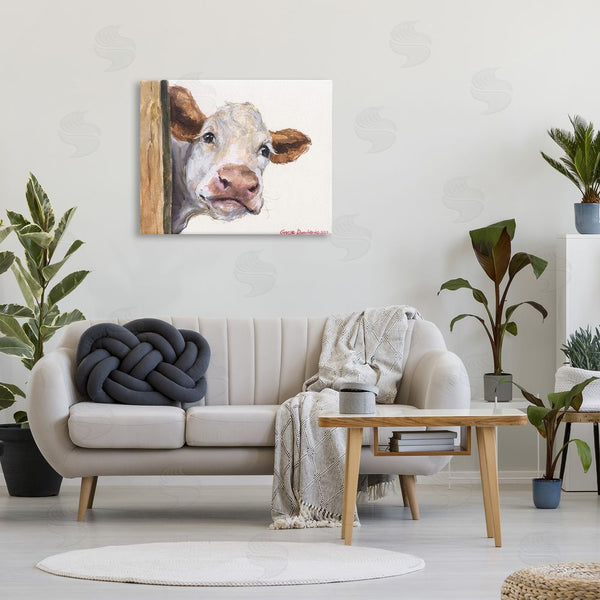 Stupell Industries George Dyachenko | Peeking Cattle & Fence Wall Art