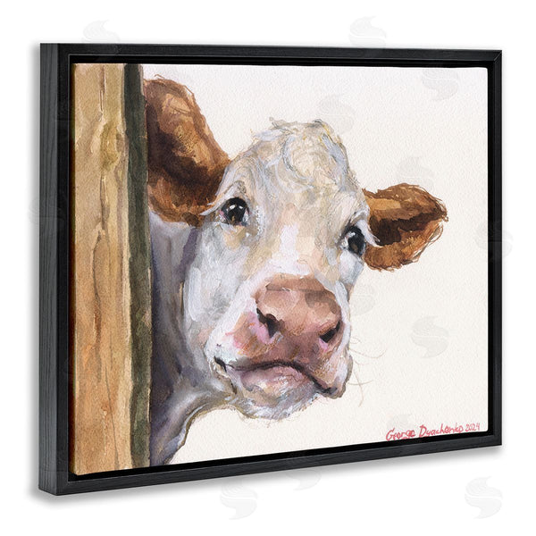 Stupell Industries George Dyachenko | Peeking Cattle & Fence Wall Art