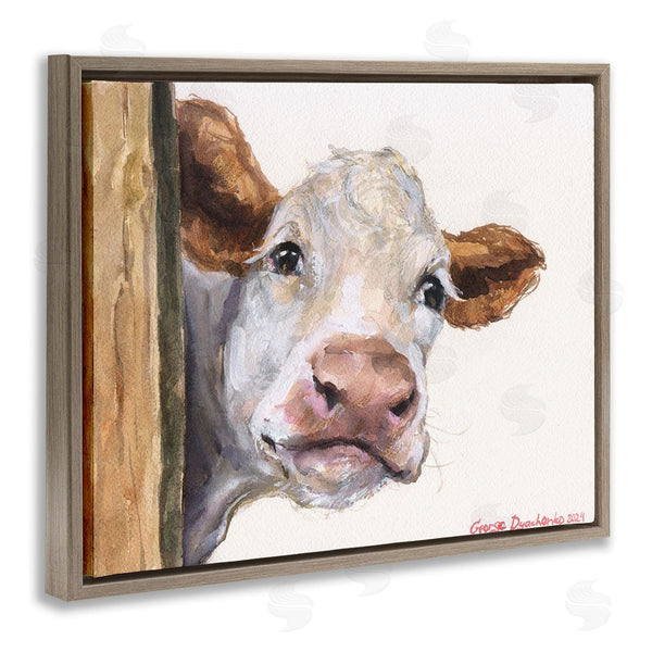 Stupell Industries George Dyachenko | Peeking Cattle & Fence Wall Art