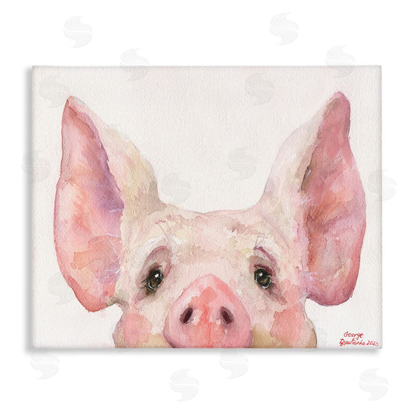 stupell industries George Dyachenko | Piglet Peeking Portrait Wall Art