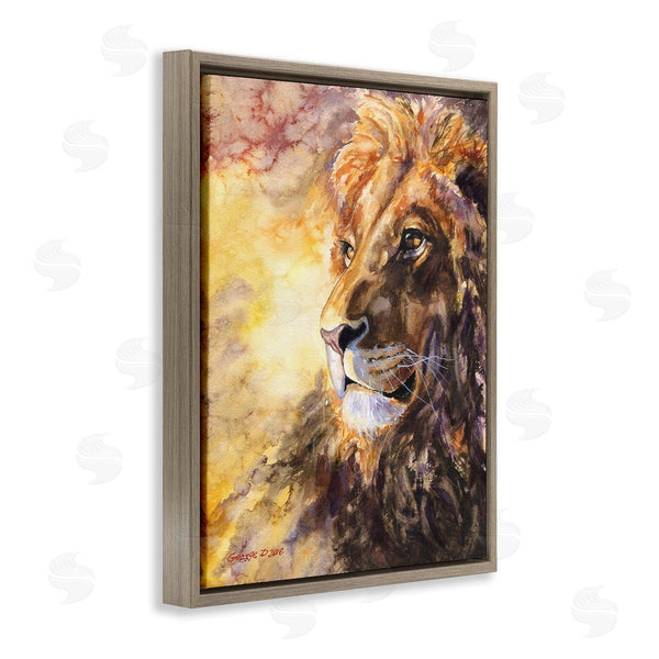 Stupell Industries George Dyachenko | Regal Lion Mane Safari Animal King Portrait