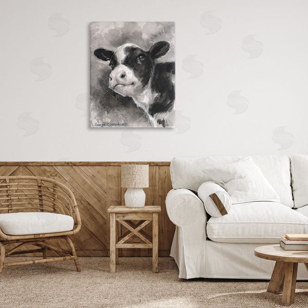 Stupell Industries George Dyachenko | Smiling Baby Calf Wall Art