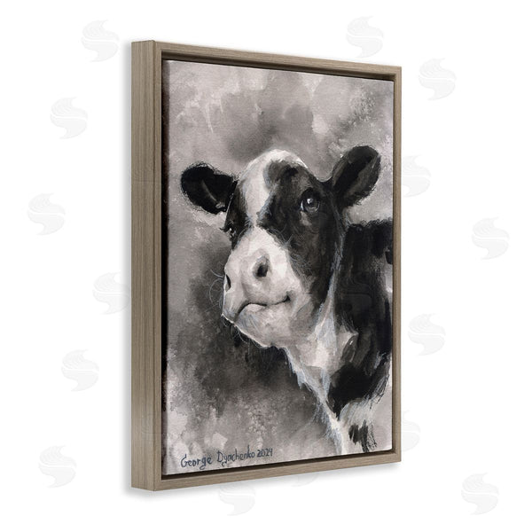 Stupell Industries George Dyachenko | Smiling Baby Calf Wall Art