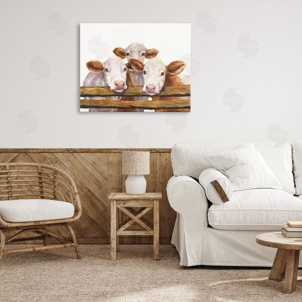 Stupell Industries George Dyachenko | Three Cow Friends Wall Art