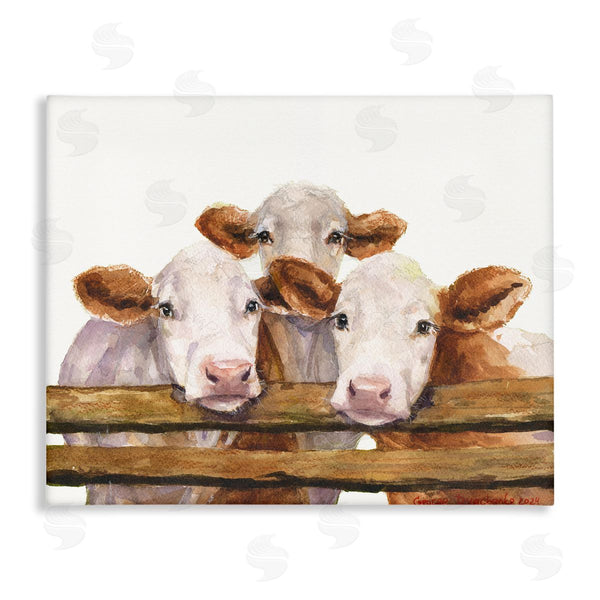 stupell industries George Dyachenko | Three Cow Friends Wall Art