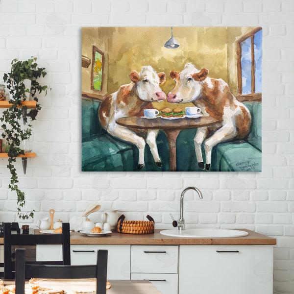Stupell Industries George Dyachenko | Two Cows Cafe Brunch Wall Art