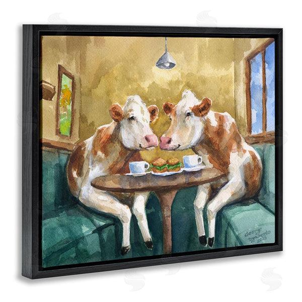 Stupell Industries George Dyachenko | Two Cows Cafe Brunch Wall Art