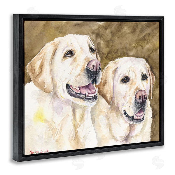 Stupell Industries George Dyachenko | Yellow Labrador Friends Pet Dogs Resting