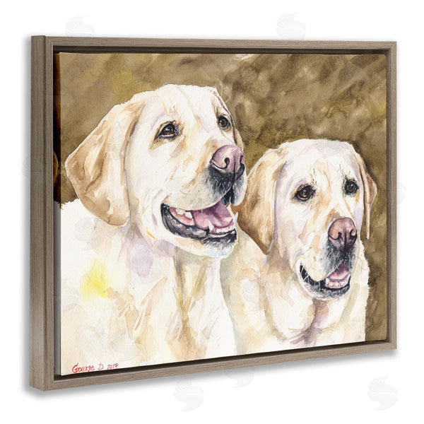 Stupell Industries George Dyachenko | Yellow Labrador Friends Pet Dogs Resting