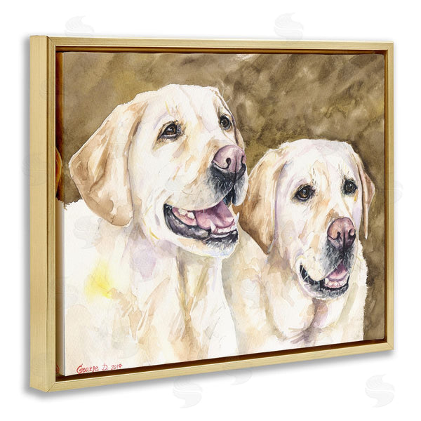 Stupell Industries George Dyachenko | Yellow Labrador Friends Pet Dogs Resting
