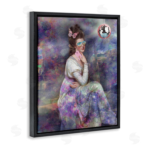 Stupell Industries George Romney | Timeless Woman With Disco Ball Wall Art