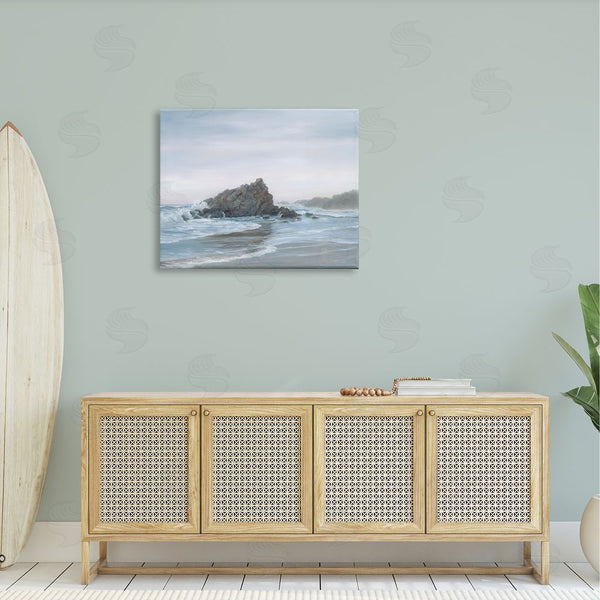 Stupell Industries Georgia Janisse | Crashing Waves Rocky Beach Wall Art