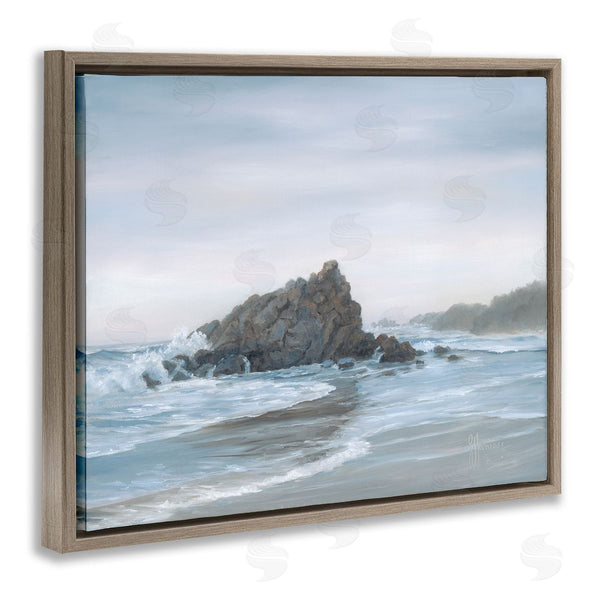 Stupell Industries Georgia Janisse | Crashing Waves Rocky Beach Wall Art