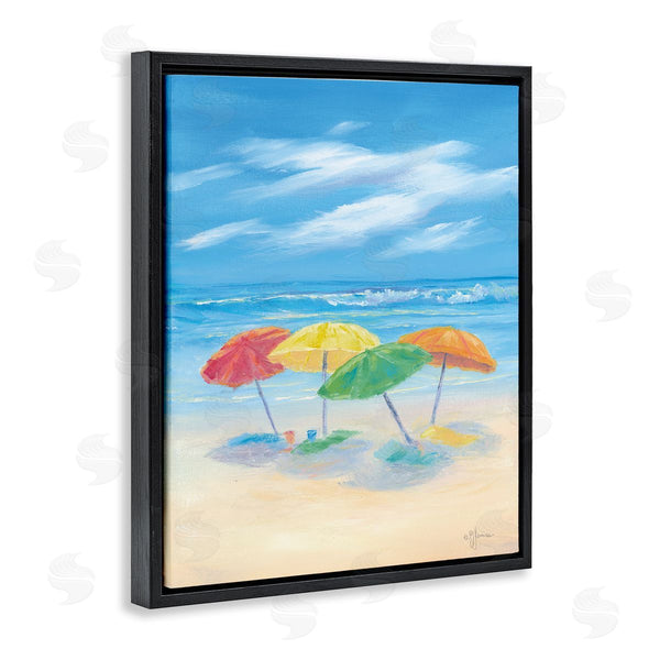 Stupell Industries Georgia Janisse | Summer Seaside Umbrellas