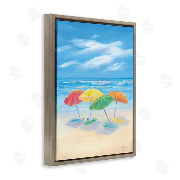 Stupell Industries Georgia Janisse | Summer Seaside Umbrellas