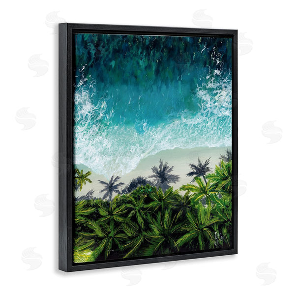 Stupell Industries Georgie Harrison | Aerial View Tropical Beach Wall Art