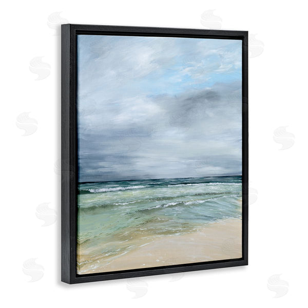 Stupell Industries Georgie Harrison | Calm Waves Under Cloudy Sky