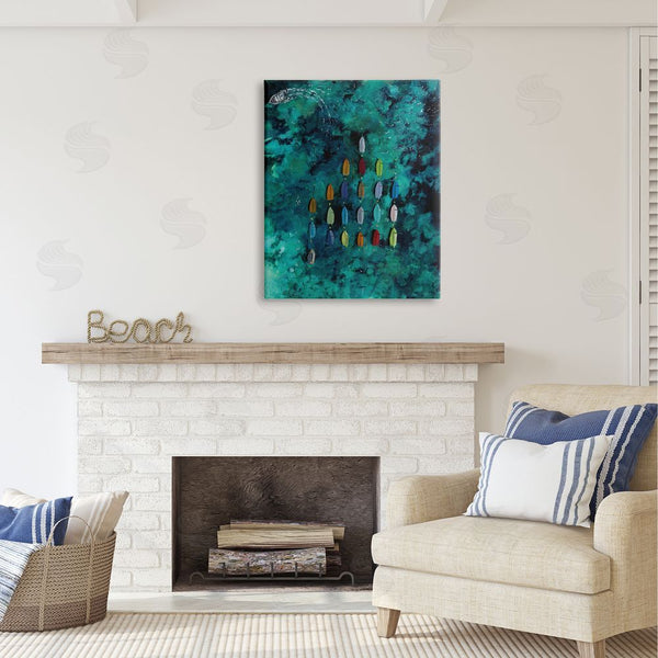 Stupell Industries Georgie Harrison | Harbor From Above Painting Wall Art
