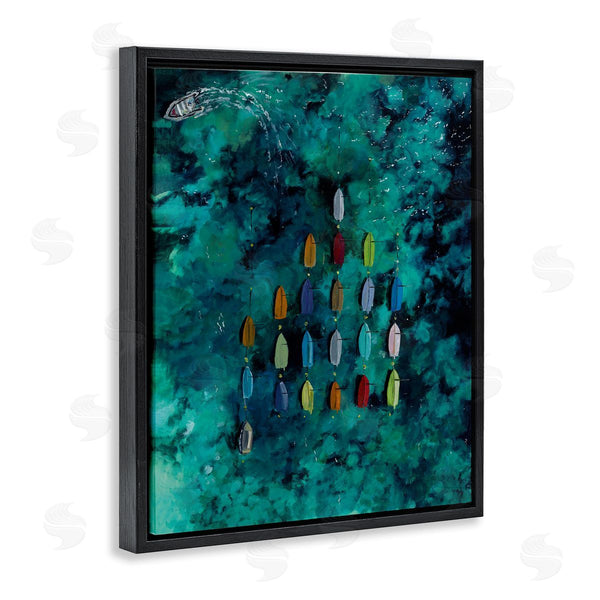 Stupell Industries Georgie Harrison | Harbor From Above Painting Wall Art