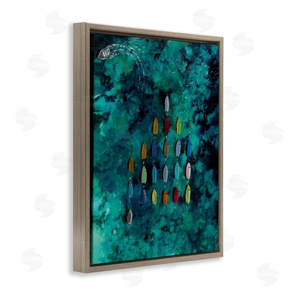 Stupell Industries Georgie Harrison | Harbor From Above Painting Wall Art
