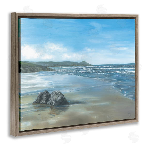 Stupell Industries Georgie Harrison | Jutting Rock On Shore