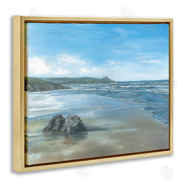 Stupell Industries Georgie Harrison | Jutting Rock On Shore