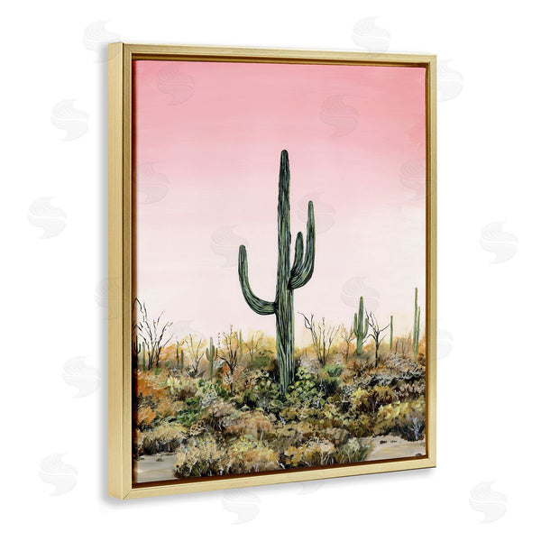 Stupell Industries Georgie Harrison | Saguaro Glow Cactus Wall Art
